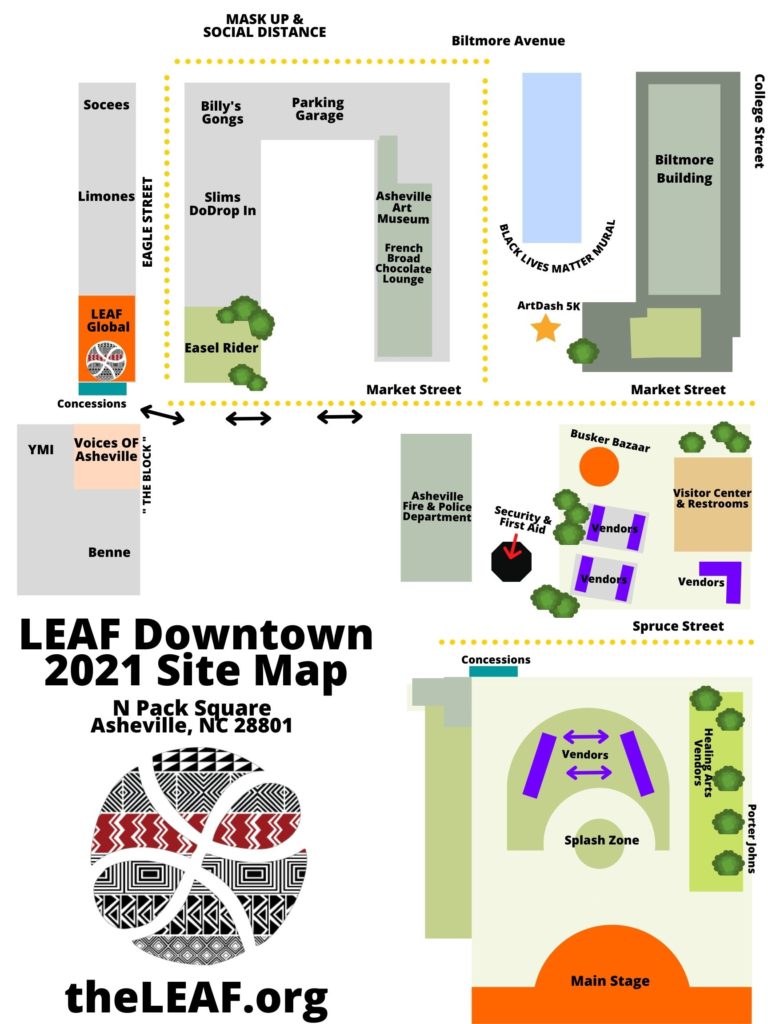 LEAF Downtown map 2021