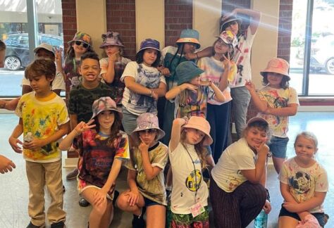 A group of kids at LEAF Summer Camp.