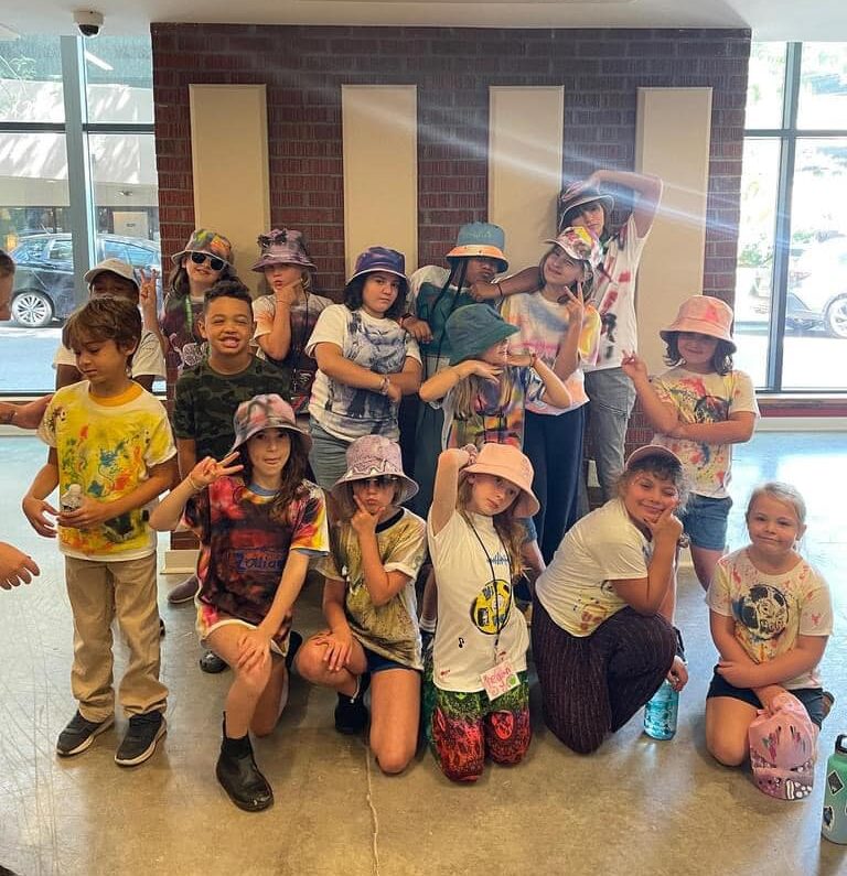 A group of kids at LEAF Summer Camp.