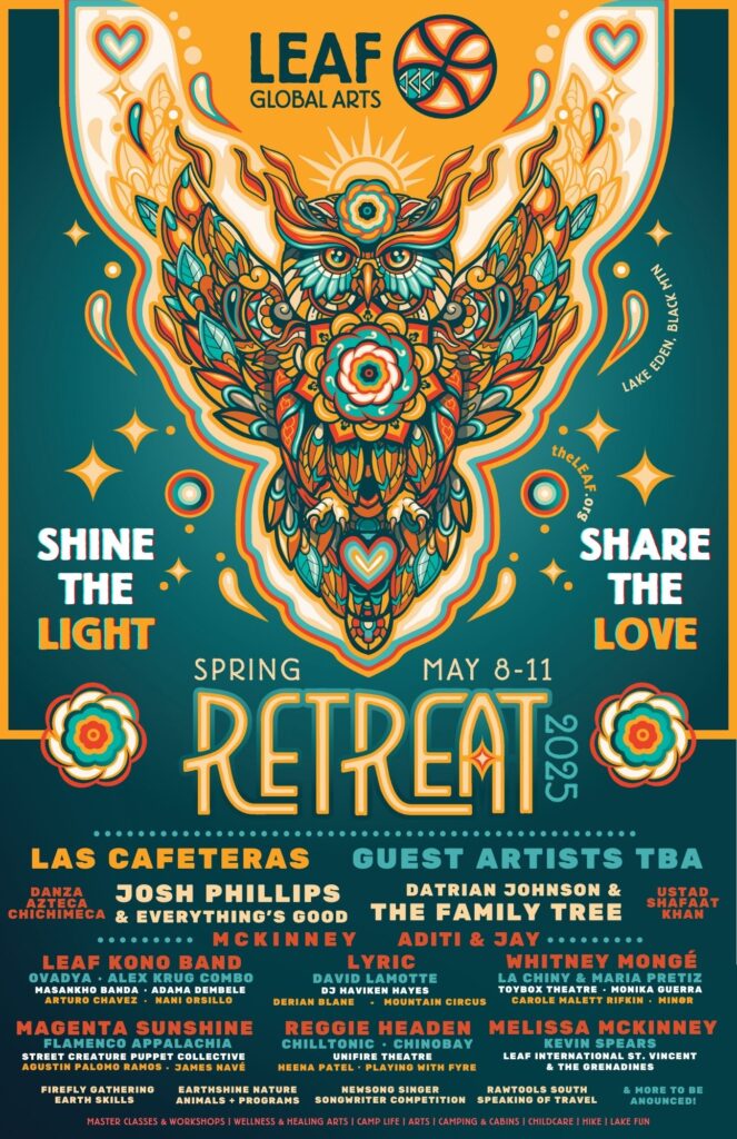 2025 Retreat poster with lineup