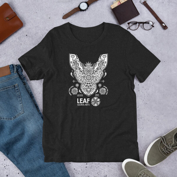 LEAF Retreat Owl (white) unisex t-shirt - Image 4