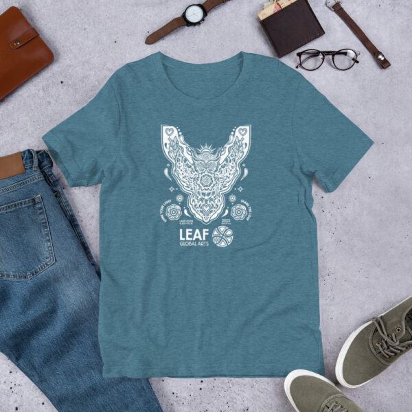 LEAF Retreat Owl (white) unisex t-shirt