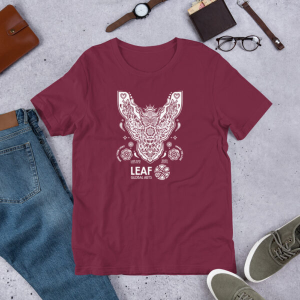 LEAF Retreat Owl (white) unisex t-shirt - Image 2