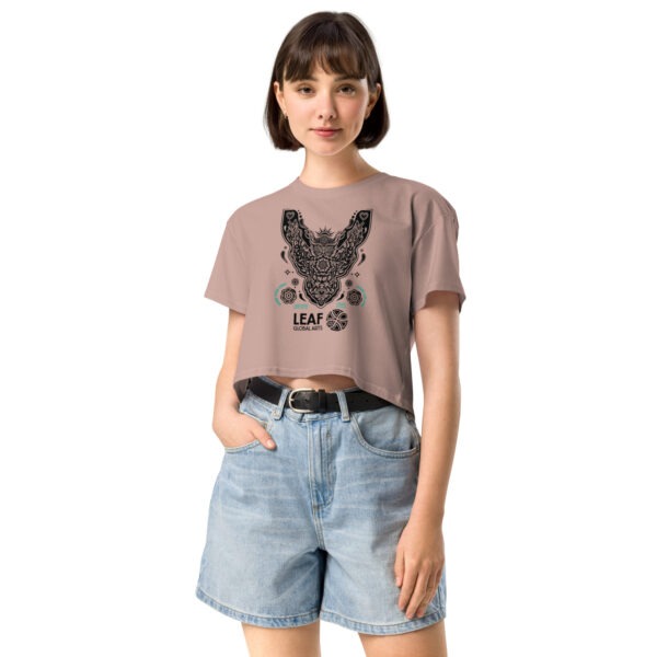 LEAF Retreat Owl crop top