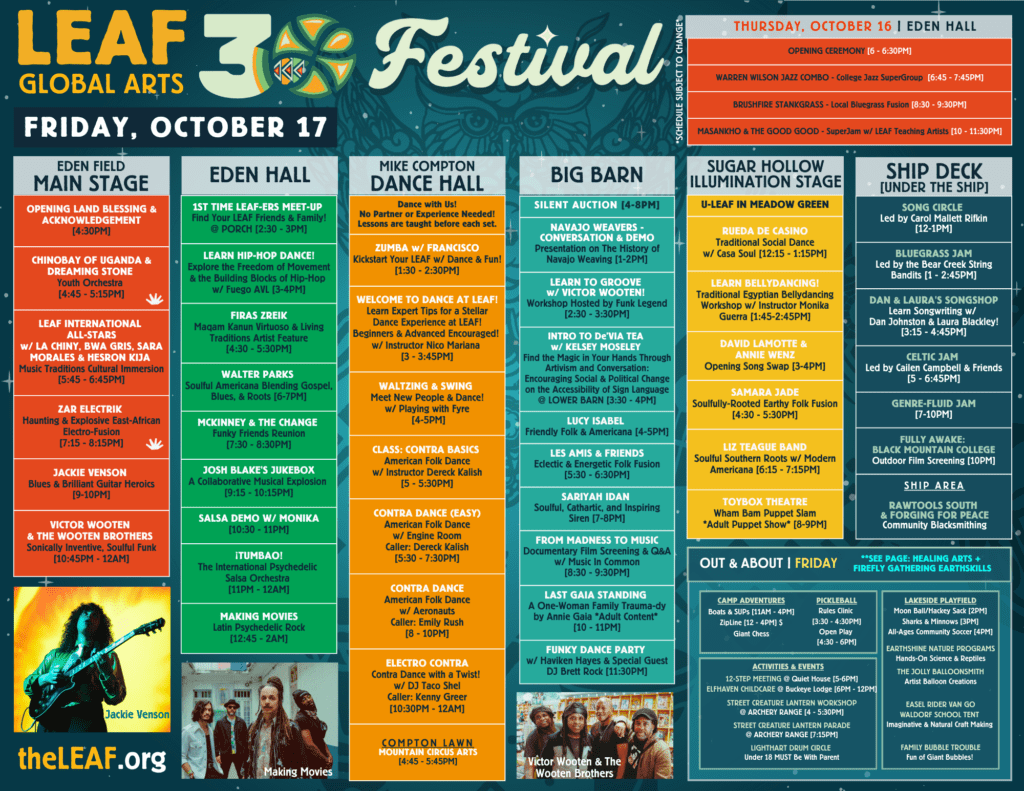 Festival 2025 - Thursday and Friday